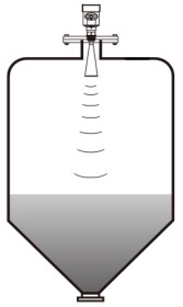 智能雷達(dá)液位計(jì)錐形罐安裝示意圖