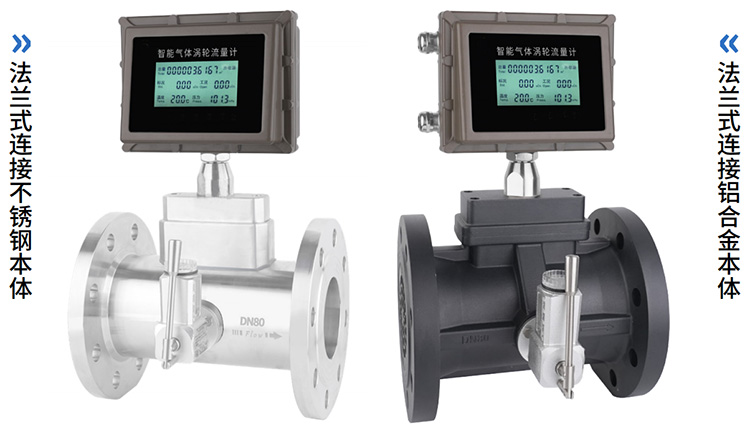 天然氣流量計材質(zhì)分類圖